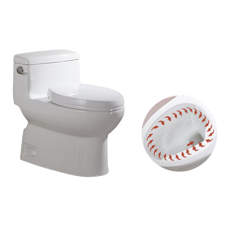 Traditional Seat Included One Piece Toilet Floor Mounted Toilet Bowl for Washroom 16"L x 27"W x 25"H Clearhalo 'Bathroom Remodel & Bathroom Fixtures' 'Home Improvement' 'home_improvement' 'home_improvement_toilets' 'Toilets & Bidets' 'Toilets' 6320337