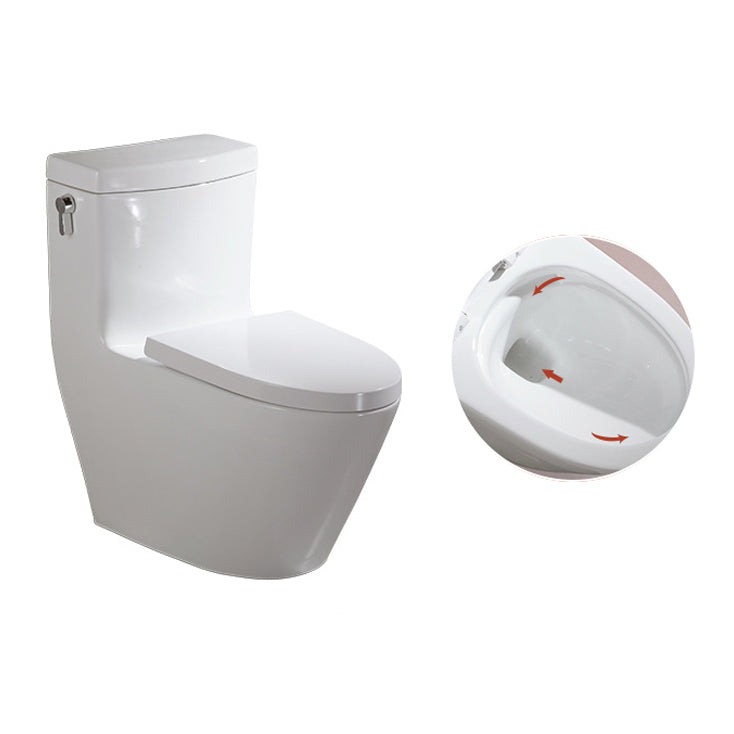 Traditional Seat Included One Piece Toilet Floor Mounted Toilet Bowl for Washroom 16"L x 28"W x 28"H 16" Clearhalo 'Bathroom Remodel & Bathroom Fixtures' 'Home Improvement' 'home_improvement' 'home_improvement_toilets' 'Toilets & Bidets' 'Toilets' 6320343