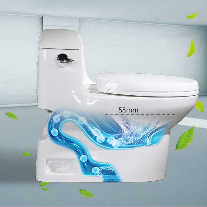 Traditional Seat Included One Piece Toilet Floor Mounted Toilet Bowl for Washroom Clearhalo 'Bathroom Remodel & Bathroom Fixtures' 'Home Improvement' 'home_improvement' 'home_improvement_toilets' 'Toilets & Bidets' 'Toilets' 6320346