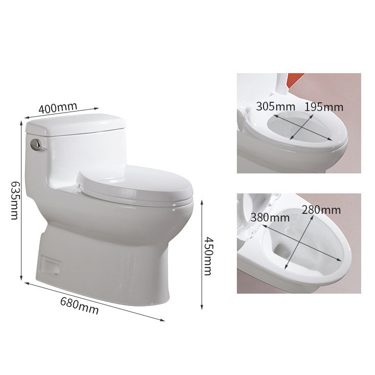 Traditional Seat Included One Piece Toilet Floor Mounted Toilet Bowl for Washroom Clearhalo 'Bathroom Remodel & Bathroom Fixtures' 'Home Improvement' 'home_improvement' 'home_improvement_toilets' 'Toilets & Bidets' 'Toilets' 6320356