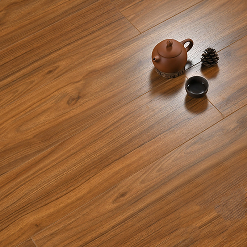 Stain Resistant Laminate Flooring Solid Wood Laminate for Home Dark Brown 48"L x 7"W Clearhalo 'Flooring 'Home Improvement' 'home_improvement' 'home_improvement_laminate_flooring' 'Laminate Flooring' 'laminate_flooring' Walls and Ceiling' 6320867