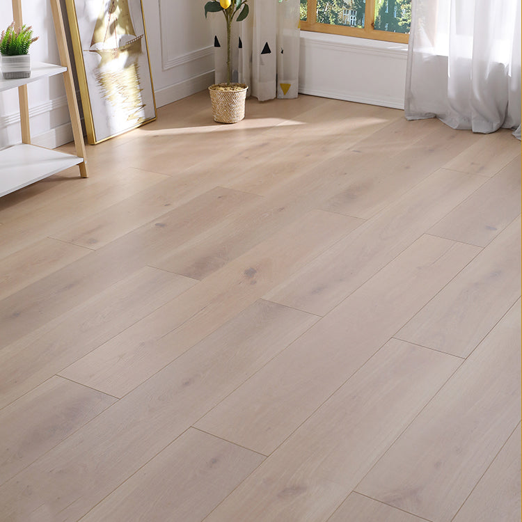 Modern 12mm Natural Solid Wood Laminate Flooring, Click-Lock, Waterproof Clearhalo 'Flooring 'Home Improvement' 'home_improvement' 'home_improvement_laminate_flooring' 'Laminate Flooring' 'laminate_flooring' Walls and Ceiling' 6320998