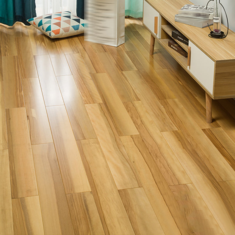 Modern Natural Solid Wood Laminate Flooring Click-Lock Waterproof Yellow Clearhalo 'Flooring 'Home Improvement' 'home_improvement' 'home_improvement_laminate_flooring' 'Laminate Flooring' 'laminate_flooring' Walls and Ceiling' 6321048