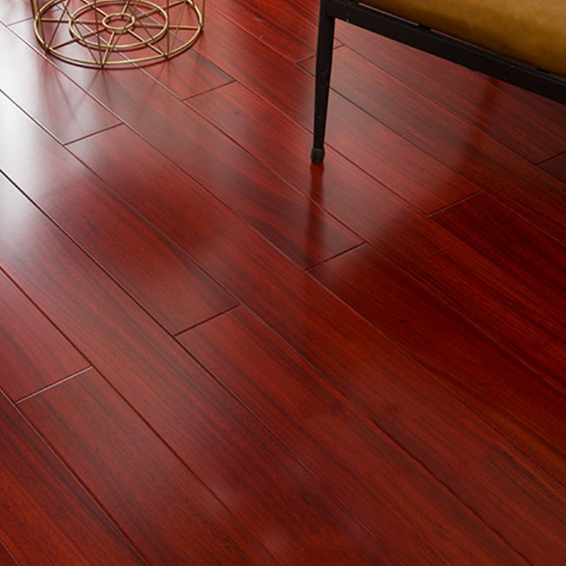 Modern Natural Solid Wood Laminate Flooring Click-Lock Waterproof Dark Red Clearhalo 'Flooring 'Home Improvement' 'home_improvement' 'home_improvement_laminate_flooring' 'Laminate Flooring' 'laminate_flooring' Walls and Ceiling' 6321074