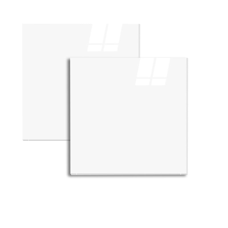 White Square Porcelain Singular Tile White No Pattern Tile for Wall and Floor Glossy Polished Clearhalo 'Floor Tiles & Wall Tiles' 'floor_tiles_wall_tiles' 'Flooring 'Home Improvement' 'home_improvement' 'home_improvement_floor_tiles_wall_tiles' Walls and Ceiling' 6321091