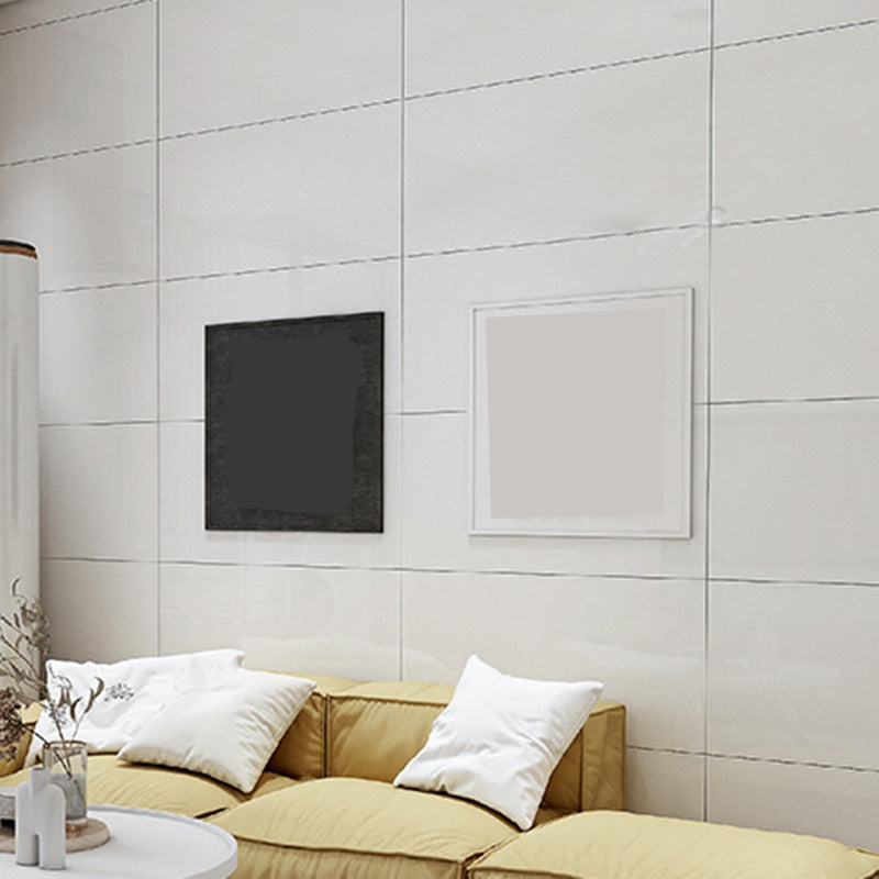 White Square Porcelain Singular Tile White No Pattern Tile for Wall and Floor Clearhalo 'Floor Tiles & Wall Tiles' 'floor_tiles_wall_tiles' 'Flooring 'Home Improvement' 'home_improvement' 'home_improvement_floor_tiles_wall_tiles' Walls and Ceiling' 6321092