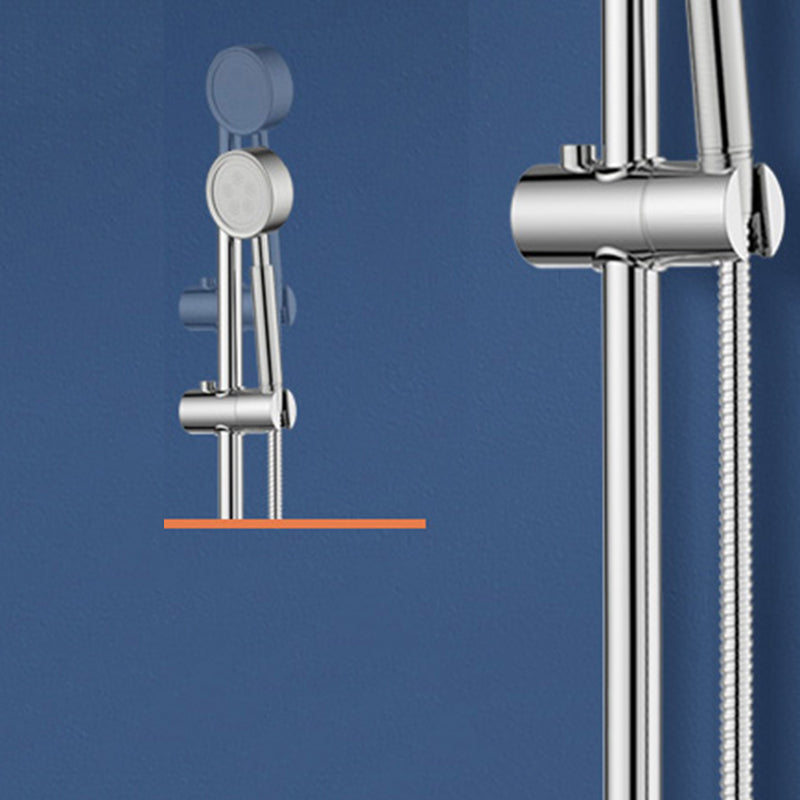Modern Shower System Handle Lever Wall Mounted Copper Shower System Clearhalo 'Bathroom Remodel & Bathroom Fixtures' 'Home Improvement' 'home_improvement' 'home_improvement_shower_faucets' 'Shower Faucets & Systems' 'shower_faucets' 'Showers & Bathtubs Plumbing' 'Showers & Bathtubs' 6321118