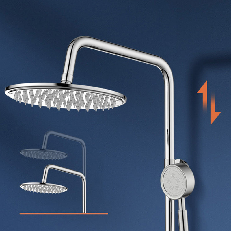 Modern Shower System Handle Lever Wall Mounted Copper Shower System Clearhalo 'Bathroom Remodel & Bathroom Fixtures' 'Home Improvement' 'home_improvement' 'home_improvement_shower_faucets' 'Shower Faucets & Systems' 'shower_faucets' 'Showers & Bathtubs Plumbing' 'Showers & Bathtubs' 6321125