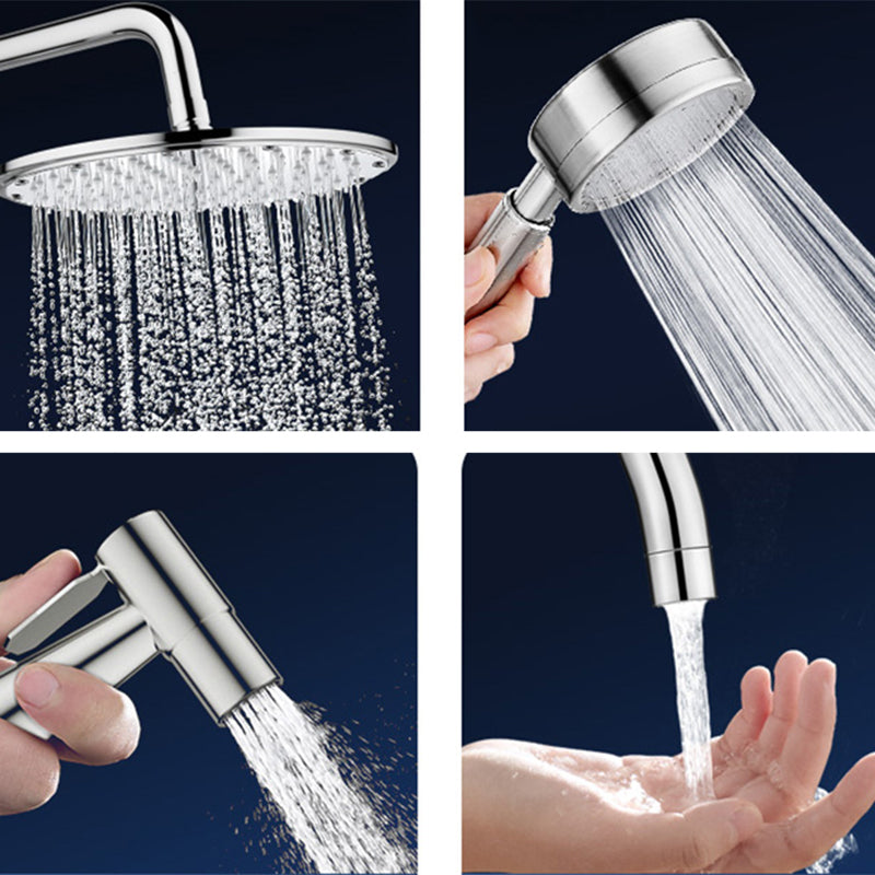 Modern Shower System Handle Lever Wall Mounted Copper Shower System Clearhalo 'Bathroom Remodel & Bathroom Fixtures' 'Home Improvement' 'home_improvement' 'home_improvement_shower_faucets' 'Shower Faucets & Systems' 'shower_faucets' 'Showers & Bathtubs Plumbing' 'Showers & Bathtubs' 6321131