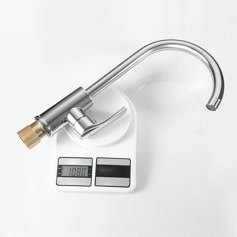 Modern Kitchen Faucet Brass Lever Handles Swivel Spout Bar Prep Kitchen Faucet Clearhalo 'Home Improvement' 'home_improvement' 'home_improvement_kitchen_faucets' 'Kitchen Faucets' 'Kitchen Remodel & Kitchen Fixtures' 'Kitchen Sinks & Faucet Components' 'kitchen_faucets' 6327669