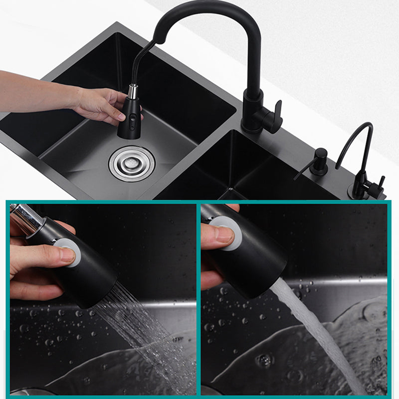 Contemporary Kitchen Sink Stainless Steel 3 Holes Drop-In Kitchen Sink Clearhalo 'Home Improvement' 'home_improvement' 'home_improvement_kitchen_sinks' 'Kitchen Remodel & Kitchen Fixtures' 'Kitchen Sinks & Faucet Components' 'Kitchen Sinks' 'kitchen_sinks' 6327720