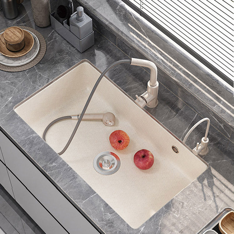 Modern Kitchen Sink Quartz Drop-In with Accessories and Faucet Kitchen Bar Sink Clearhalo 'Home Improvement' 'home_improvement' 'home_improvement_kitchen_sinks' 'Kitchen Remodel & Kitchen Fixtures' 'Kitchen Sinks & Faucet Components' 'Kitchen Sinks' 'kitchen_sinks' 6327827