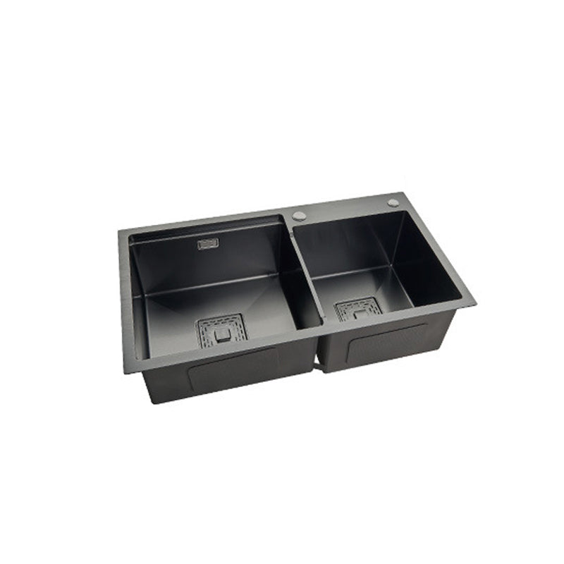 Modern Workstation Sink Stainless Steel Cutting-Board and Faucet Kitchen Sink Clearhalo 'Home Improvement' 'home_improvement' 'home_improvement_kitchen_sinks' 'Kitchen Remodel & Kitchen Fixtures' 'Kitchen Sinks & Faucet Components' 'Kitchen Sinks' 'kitchen_sinks' 6327863