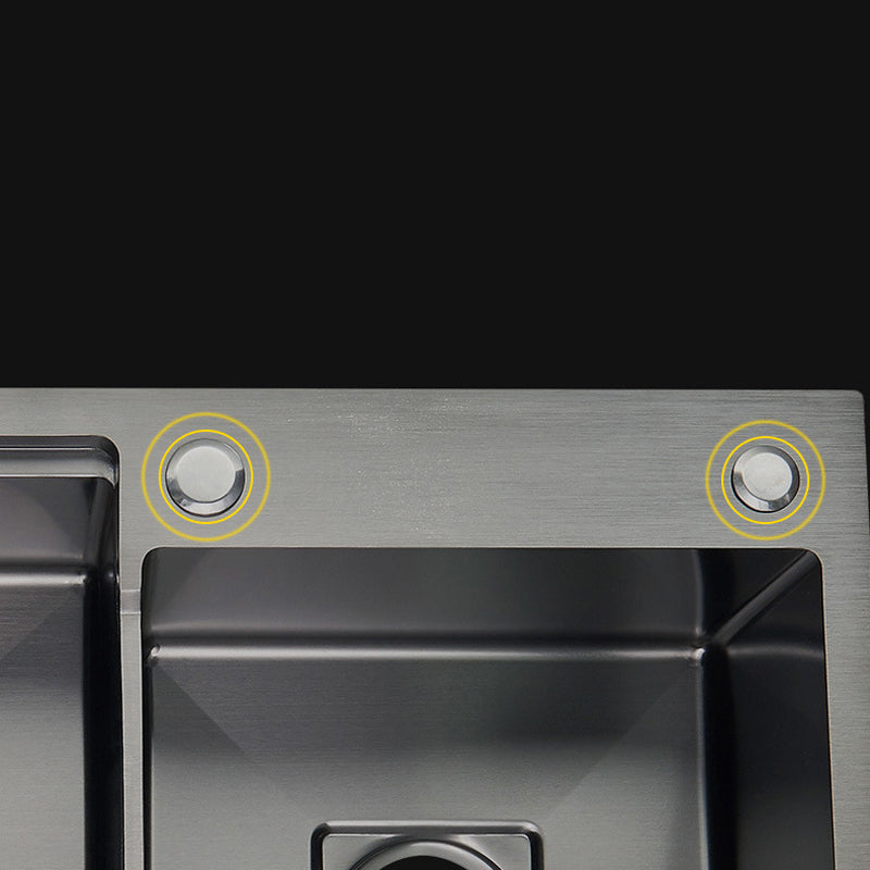 Modern Workstation Sink Stainless Steel Cutting-Board and Faucet Kitchen Sink Clearhalo 'Home Improvement' 'home_improvement' 'home_improvement_kitchen_sinks' 'Kitchen Remodel & Kitchen Fixtures' 'Kitchen Sinks & Faucet Components' 'Kitchen Sinks' 'kitchen_sinks' 6327869