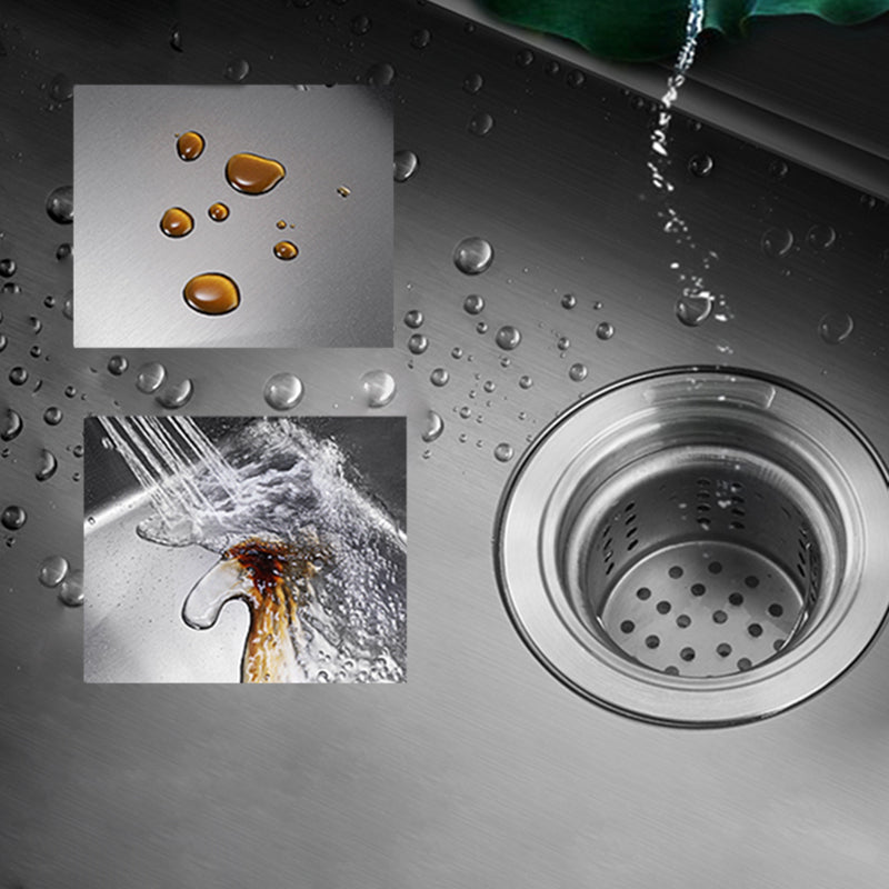 Classic Style Kitchen Sink Stainless Steel Kitchen Sink with Soap Dispenser Clearhalo 'Home Improvement' 'home_improvement' 'home_improvement_kitchen_sinks' 'Kitchen Remodel & Kitchen Fixtures' 'Kitchen Sinks & Faucet Components' 'Kitchen Sinks' 'kitchen_sinks' 6327881