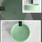Modern Bathroom Sink Porcelain Round Wash Stand (Faucet Not Included ) Clearhalo 'Bathroom Remodel & Bathroom Fixtures' 'Bathroom Sinks & Faucet Components' 'Bathroom Sinks' 'bathroom_sink' 'Home Improvement' 'home_improvement' 'home_improvement_bathroom_sink' 6328041