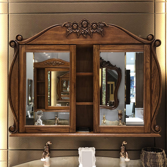 Traditional Bathroom Vanity Solid Wood Mirror Included Bathroom Vanity Cabinet Clearhalo 'Bathroom Remodel & Bathroom Fixtures' 'Bathroom Vanities' 'bathroom_vanities' 'Home Improvement' 'home_improvement' 'home_improvement_bathroom_vanities' 6328113
