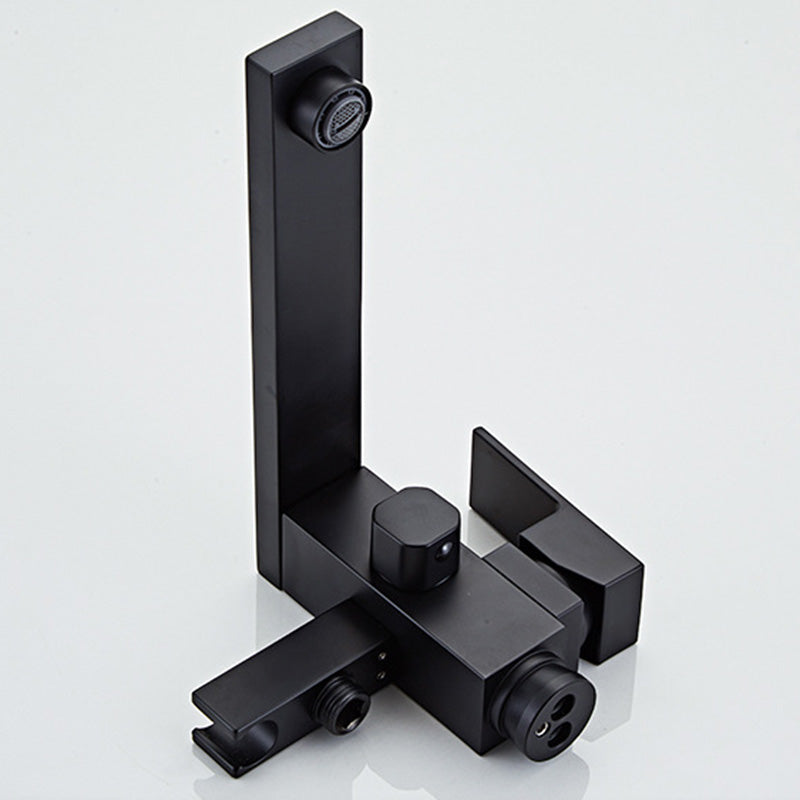 Modern Floor Mounted Freestanding Faucet 1-Handle Fixed Bath Filler Trim Clearhalo 'Bathroom Remodel & Bathroom Fixtures' 'Bathtub Faucets' 'bathtub_faucets' 'Home Improvement' 'home_improvement' 'home_improvement_bathtub_faucets' 6328279