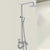 Modern Oval Swivel Shower Stainless Steel Shower Head Shower Faucet on Wall Silver Clearhalo 'Bathroom Remodel & Bathroom Fixtures' 'Home Improvement' 'home_improvement' 'home_improvement_shower_faucets' 'Shower Faucets & Systems' 'shower_faucets' 'Showers & Bathtubs Plumbing' 'Showers & Bathtubs' 6328330