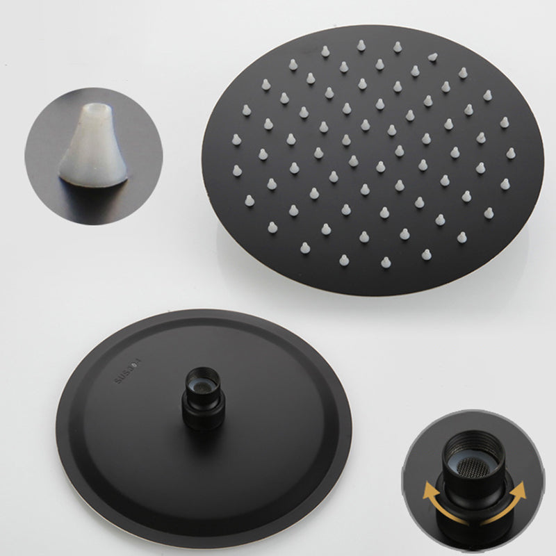 Modern Oval Swivel Shower Stainless Steel Shower Head Shower Faucet on Wall Clearhalo 'Bathroom Remodel & Bathroom Fixtures' 'Home Improvement' 'home_improvement' 'home_improvement_shower_faucets' 'Shower Faucets & Systems' 'shower_faucets' 'Showers & Bathtubs Plumbing' 'Showers & Bathtubs' 6328338