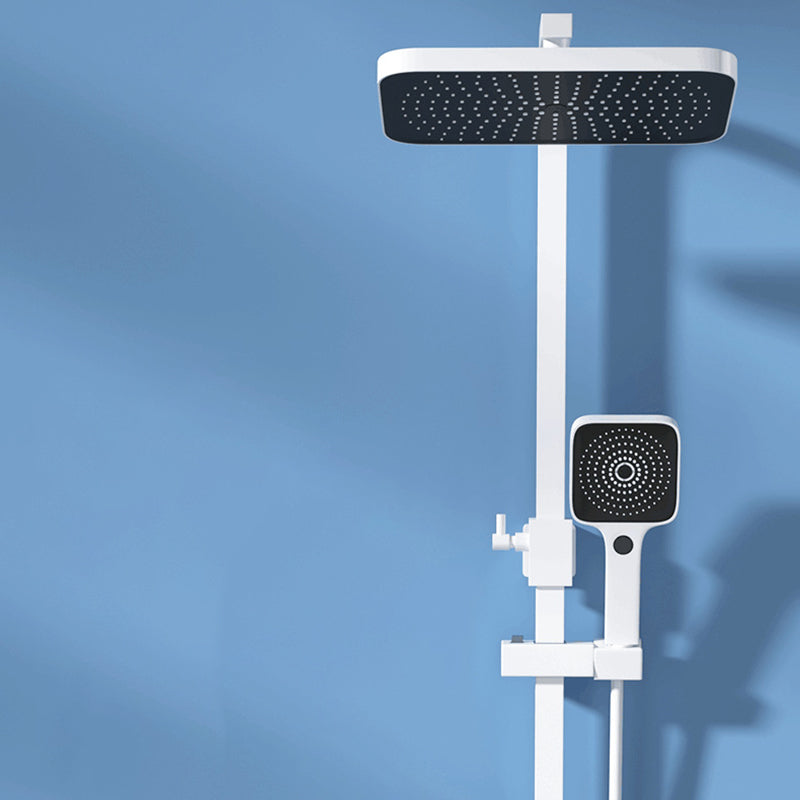 Modern Shower System Wall Mounted Rectangle Shower System with Hand Shower Clearhalo 'Bathroom Remodel & Bathroom Fixtures' 'Home Improvement' 'home_improvement' 'home_improvement_shower_faucets' 'Shower Faucets & Systems' 'shower_faucets' 'Showers & Bathtubs Plumbing' 'Showers & Bathtubs' 6328463