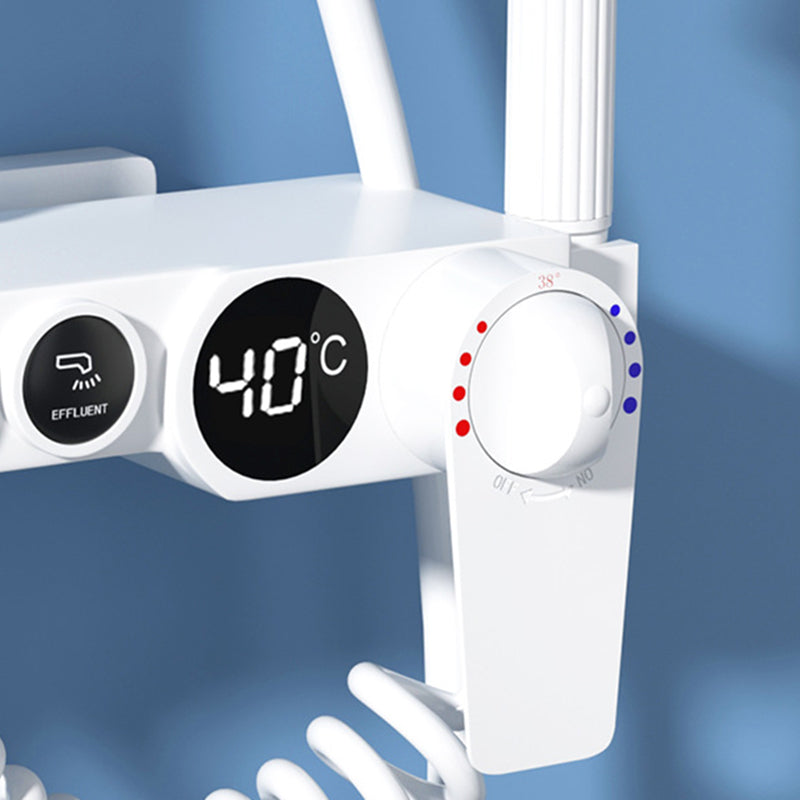 Modern Shower System Wall Mounted Rectangle Shower System with Hand Shower Clearhalo 'Bathroom Remodel & Bathroom Fixtures' 'Home Improvement' 'home_improvement' 'home_improvement_shower_faucets' 'Shower Faucets & Systems' 'shower_faucets' 'Showers & Bathtubs Plumbing' 'Showers & Bathtubs' 6328473