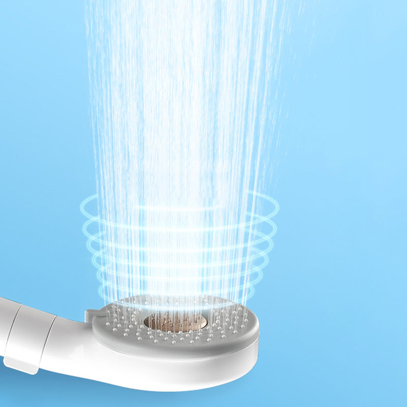 Contemporary Shower Head Solid Color Round Plastic Handheld Shower Head Clearhalo 'Bathroom Remodel & Bathroom Fixtures' 'Home Improvement' 'home_improvement' 'home_improvement_shower_heads' 'Shower Heads' 'shower_heads' 'Showers & Bathtubs Plumbing' 'Showers & Bathtubs' 6328495