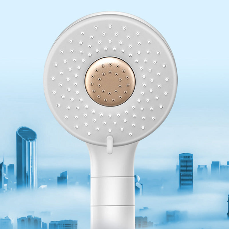 Contemporary Shower Head Solid Color Round Plastic Handheld Shower Head Clearhalo 'Bathroom Remodel & Bathroom Fixtures' 'Home Improvement' 'home_improvement' 'home_improvement_shower_heads' 'Shower Heads' 'shower_heads' 'Showers & Bathtubs Plumbing' 'Showers & Bathtubs' 6328502