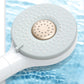 Contemporary Shower Head Solid Color Round Plastic Handheld Shower Head Clearhalo 'Bathroom Remodel & Bathroom Fixtures' 'Home Improvement' 'home_improvement' 'home_improvement_shower_heads' 'Shower Heads' 'shower_heads' 'Showers & Bathtubs Plumbing' 'Showers & Bathtubs' 6328503