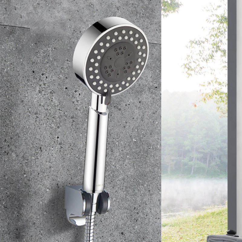 Contemporary Shower Head Combo Metal Round Handheld Shower Head Clearhalo 'Bathroom Remodel & Bathroom Fixtures' 'Home Improvement' 'home_improvement' 'home_improvement_shower_heads' 'Shower Heads' 'shower_heads' 'Showers & Bathtubs Plumbing' 'Showers & Bathtubs' 6328526