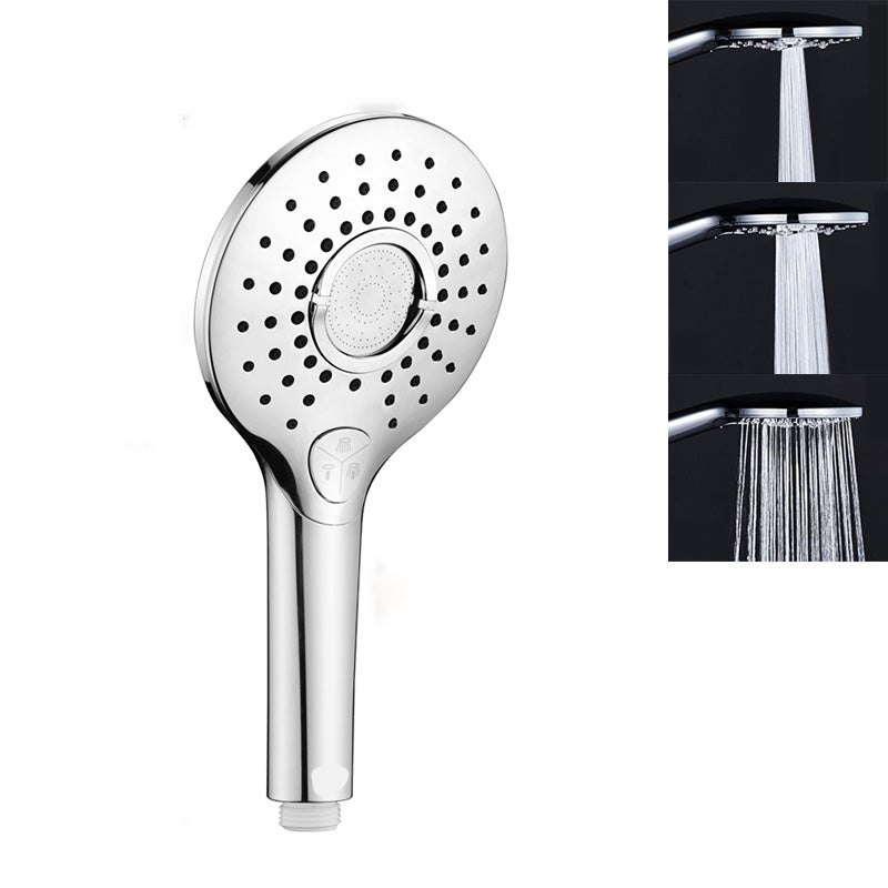 Contemporary Shower Head Combo Metal Round Handheld Shower Head Key Control Clearhalo 'Bathroom Remodel & Bathroom Fixtures' 'Home Improvement' 'home_improvement' 'home_improvement_shower_heads' 'Shower Heads' 'shower_heads' 'Showers & Bathtubs Plumbing' 'Showers & Bathtubs' 6328528