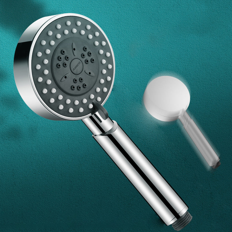 Contemporary Shower Head Combo Metal Round Handheld Shower Head Clearhalo 'Bathroom Remodel & Bathroom Fixtures' 'Home Improvement' 'home_improvement' 'home_improvement_shower_heads' 'Shower Heads' 'shower_heads' 'Showers & Bathtubs Plumbing' 'Showers & Bathtubs' 6328531
