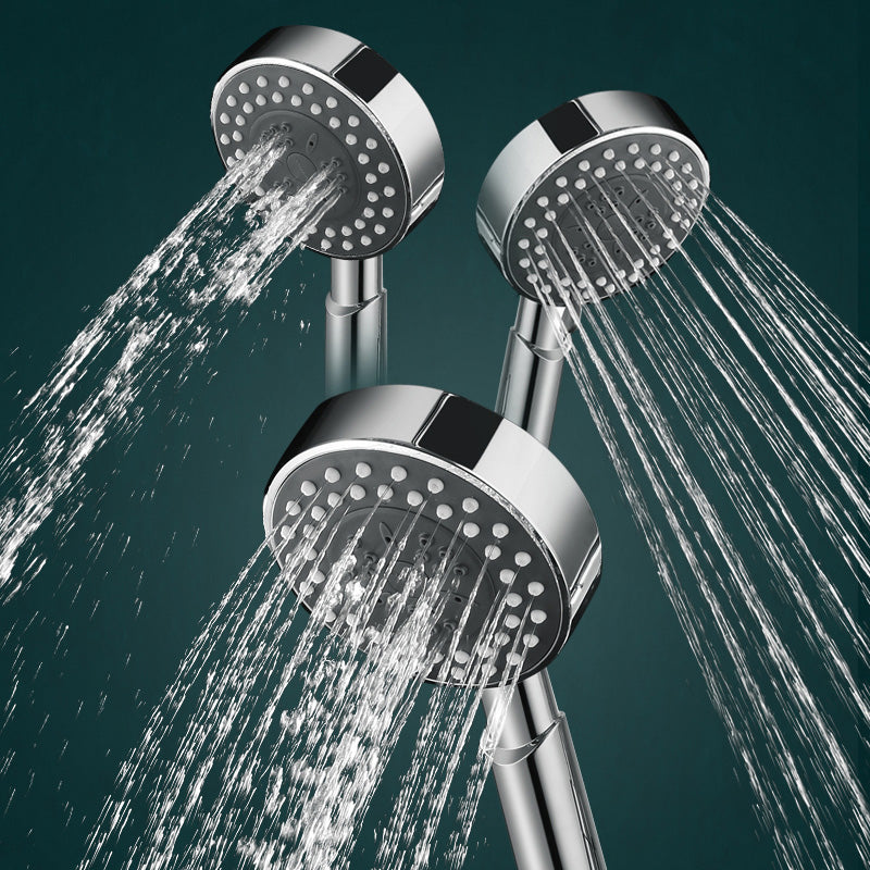 Contemporary Shower Head Combo Metal Round Handheld Shower Head Clearhalo 'Bathroom Remodel & Bathroom Fixtures' 'Home Improvement' 'home_improvement' 'home_improvement_shower_heads' 'Shower Heads' 'shower_heads' 'Showers & Bathtubs Plumbing' 'Showers & Bathtubs' 6328532
