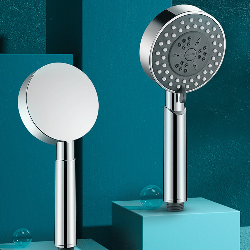 Contemporary Shower Head Combo Metal Round Handheld Shower Head Clearhalo 'Bathroom Remodel & Bathroom Fixtures' 'Home Improvement' 'home_improvement' 'home_improvement_shower_heads' 'Shower Heads' 'shower_heads' 'Showers & Bathtubs Plumbing' 'Showers & Bathtubs' 6328533