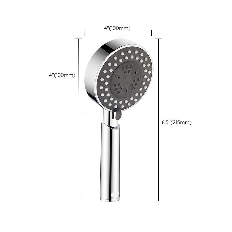 Contemporary Shower Head Combo Metal Round Handheld Shower Head Clearhalo 'Bathroom Remodel & Bathroom Fixtures' 'Home Improvement' 'home_improvement' 'home_improvement_shower_heads' 'Shower Heads' 'shower_heads' 'Showers & Bathtubs Plumbing' 'Showers & Bathtubs' 6328537