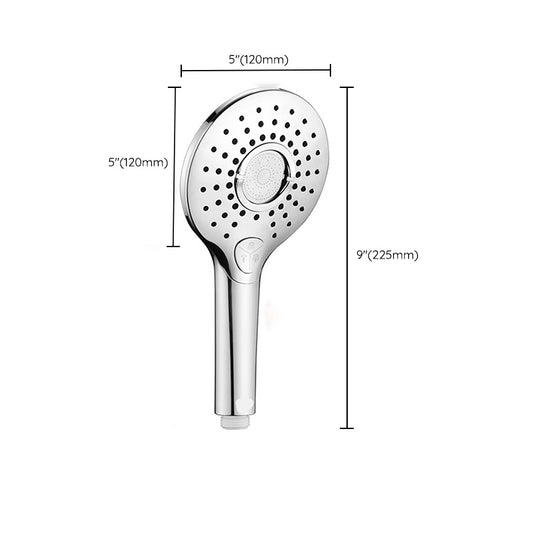 Contemporary Shower Head Combo Metal Round Handheld Shower Head Clearhalo 'Bathroom Remodel & Bathroom Fixtures' 'Home Improvement' 'home_improvement' 'home_improvement_shower_heads' 'Shower Heads' 'shower_heads' 'Showers & Bathtubs Plumbing' 'Showers & Bathtubs' 6328538