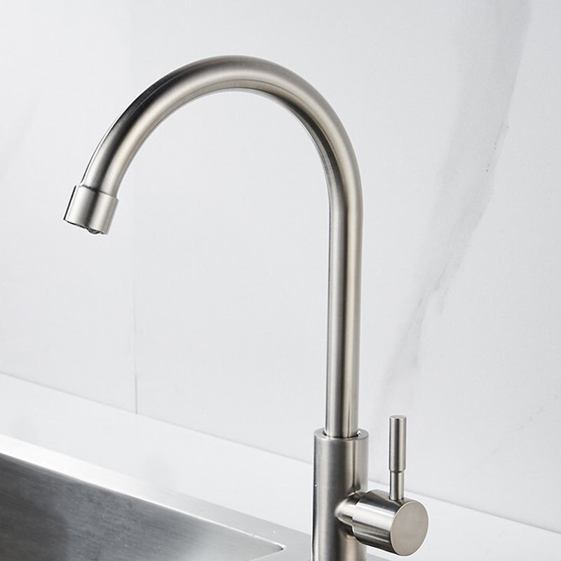 Modern Pot Filler 304 Stainless Steel 1-Handle High Arch Kitchen Faucet Clearhalo 'Home Improvement' 'home_improvement' 'home_improvement_kitchen_faucets' 'Kitchen Faucets' 'Kitchen Remodel & Kitchen Fixtures' 'Kitchen Sinks & Faucet Components' 'kitchen_faucets' 6328788