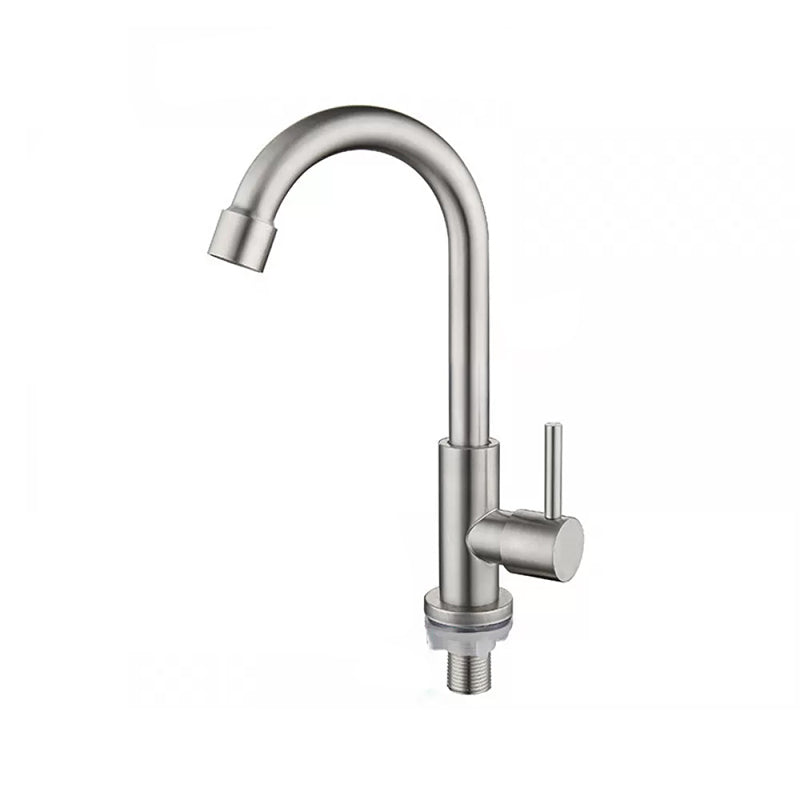 Modern Pot Filler 304 Stainless Steel 1-Handle High Arch Kitchen Faucet Round Faucet Clearhalo 'Home Improvement' 'home_improvement' 'home_improvement_kitchen_faucets' 'Kitchen Faucets' 'Kitchen Remodel & Kitchen Fixtures' 'Kitchen Sinks & Faucet Components' 'kitchen_faucets' 6328790
