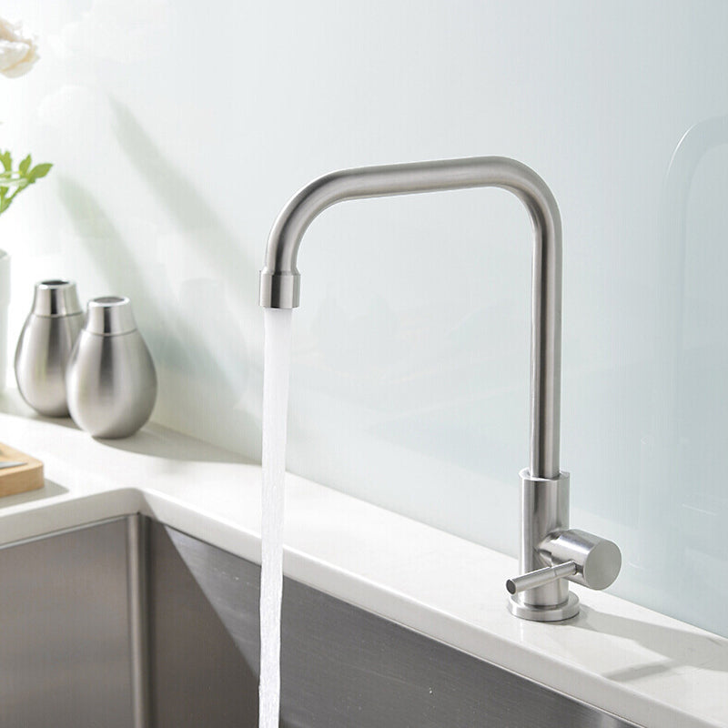 Modern Pot Filler 304 Stainless Steel 1-Handle High Arch Kitchen Faucet Clearhalo 'Home Improvement' 'home_improvement' 'home_improvement_kitchen_faucets' 'Kitchen Faucets' 'Kitchen Remodel & Kitchen Fixtures' 'Kitchen Sinks & Faucet Components' 'kitchen_faucets' 6328791