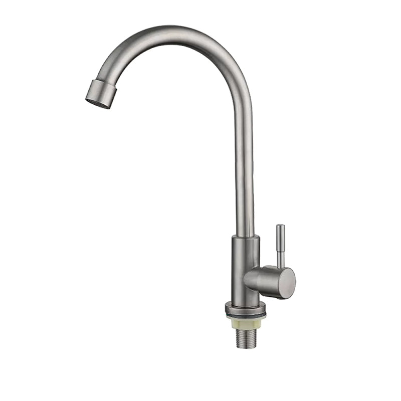 Modern Pot Filler 304 Stainless Steel 1-Handle High Arch Kitchen Faucet Gooseneck Faucet Clearhalo 'Home Improvement' 'home_improvement' 'home_improvement_kitchen_faucets' 'Kitchen Faucets' 'Kitchen Remodel & Kitchen Fixtures' 'Kitchen Sinks & Faucet Components' 'kitchen_faucets' 6328792