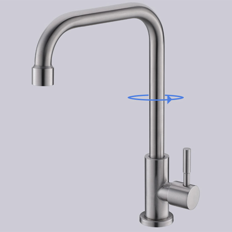 Modern Pot Filler 304 Stainless Steel 1-Handle High Arch Kitchen Faucet Clearhalo 'Home Improvement' 'home_improvement' 'home_improvement_kitchen_faucets' 'Kitchen Faucets' 'Kitchen Remodel & Kitchen Fixtures' 'Kitchen Sinks & Faucet Components' 'kitchen_faucets' 6328801