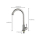 Modern Pot Filler 304 Stainless Steel 1-Handle High Arch Kitchen Faucet Clearhalo 'Home Improvement' 'home_improvement' 'home_improvement_kitchen_faucets' 'Kitchen Faucets' 'Kitchen Remodel & Kitchen Fixtures' 'Kitchen Sinks & Faucet Components' 'kitchen_faucets' 6328810