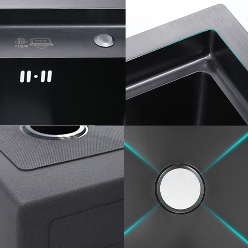 Modern Kitchen Sink Stainless Steel 2 Holes Drop-In Wear-resistant Kitchen Sink Clearhalo 'Home Improvement' 'home_improvement' 'home_improvement_kitchen_sinks' 'Kitchen Remodel & Kitchen Fixtures' 'Kitchen Sinks & Faucet Components' 'Kitchen Sinks' 'kitchen_sinks' 6330023