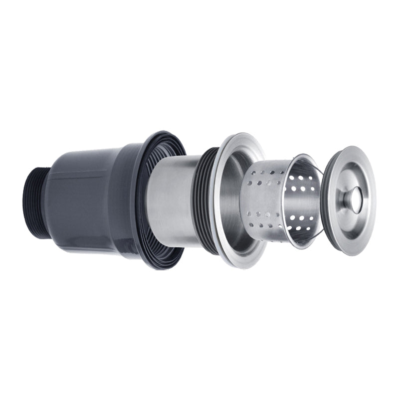 Modern Kitchen Sink Stainless Steel with Accessories and Faucet Workstation Sink Clearhalo 'Home Improvement' 'home_improvement' 'home_improvement_kitchen_sinks' 'Kitchen Remodel & Kitchen Fixtures' 'Kitchen Sinks & Faucet Components' 'Kitchen Sinks' 'kitchen_sinks' 6333391