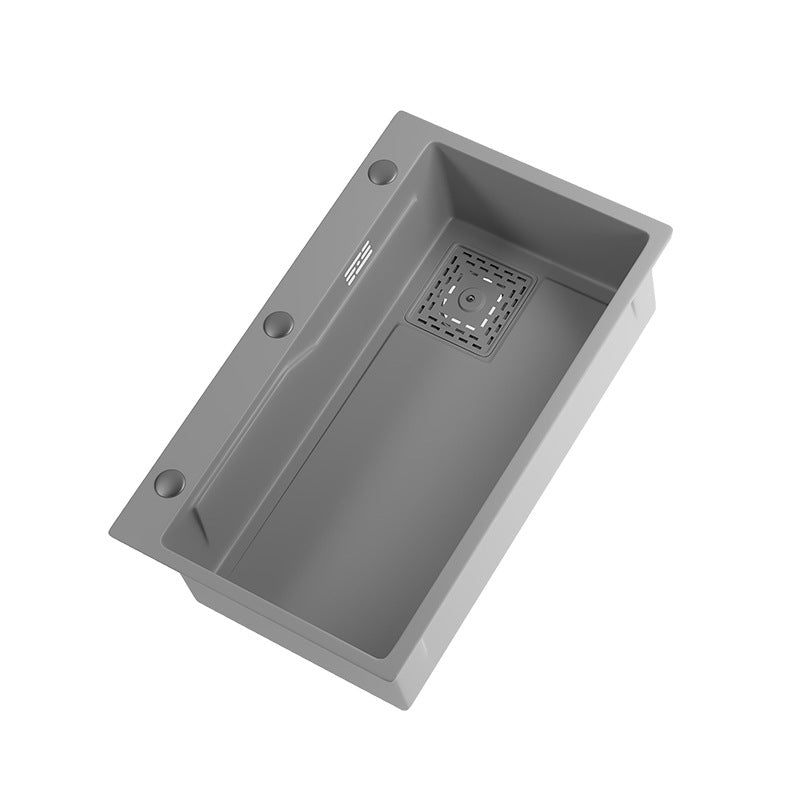 Modern Kitchen Sink Stainless Steel with Accessories and Faucet Top-Mount Kitchen Bar Sink Clearhalo 'Home Improvement' 'home_improvement' 'home_improvement_kitchen_sinks' 'Kitchen Remodel & Kitchen Fixtures' 'Kitchen Sinks & Faucet Components' 'Kitchen Sinks' 'kitchen_sinks' 6333436