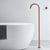 Floor Mounted Freestanding Tub Filler 1-Handle High Arc Tub Faucet Rose Gold Clearhalo 'Bathroom Remodel & Bathroom Fixtures' 'Bathtub Faucets' 'bathtub_faucets' 'Home Improvement' 'home_improvement' 'home_improvement_bathtub_faucets' 6333896