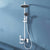 Modern Shower System Wall Mounted Spot Resist Round Shower System with Hand Shower Gloss White Temperature Control Clearhalo 'Bathroom Remodel & Bathroom Fixtures' 'Home Improvement' 'home_improvement' 'home_improvement_shower_faucets' 'Shower Faucets & Systems' 'shower_faucets' 'Showers & Bathtubs Plumbing' 'Showers & Bathtubs' 6333926