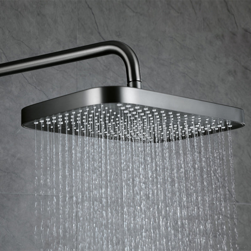Wall Mounted Modern Square Metal Shower Brass Shower Head Shower Faucet Clearhalo 'Bathroom Remodel & Bathroom Fixtures' 'Home Improvement' 'home_improvement' 'home_improvement_shower_faucets' 'Shower Faucets & Systems' 'shower_faucets' 'Showers & Bathtubs Plumbing' 'Showers & Bathtubs' 6333959