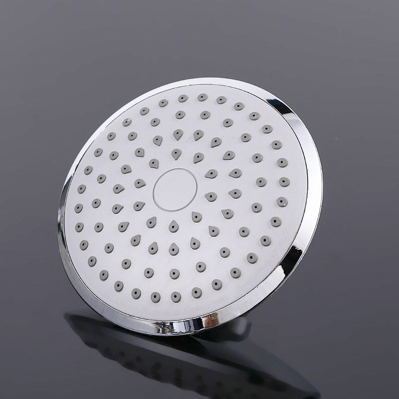 Round Shape Shower Head Modern Swivel Wall Mounted Fixed Shower Head Silver Clearhalo 'Bathroom Remodel & Bathroom Fixtures' 'Home Improvement' 'home_improvement' 'home_improvement_shower_heads' 'Shower Heads' 'shower_heads' 'Showers & Bathtubs Plumbing' 'Showers & Bathtubs' 6334064