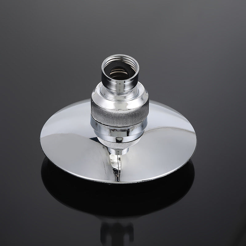 Round Shape Shower Head Modern Swivel Wall Mounted Fixed Shower Head Clearhalo 'Bathroom Remodel & Bathroom Fixtures' 'Home Improvement' 'home_improvement' 'home_improvement_shower_heads' 'Shower Heads' 'shower_heads' 'Showers & Bathtubs Plumbing' 'Showers & Bathtubs' 6334065